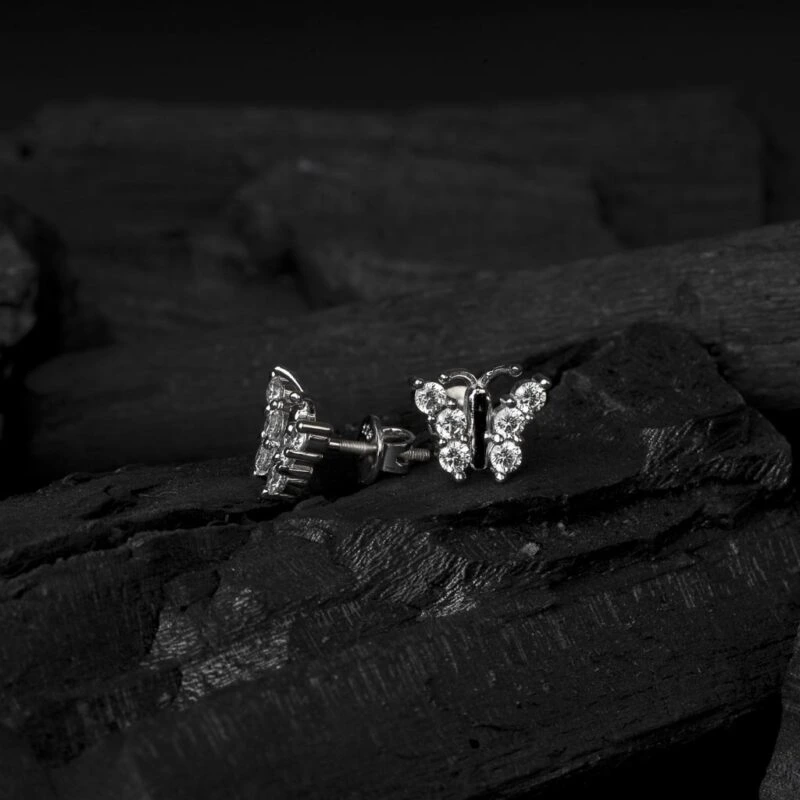 buy 925 sterling silver butterfly studs earring